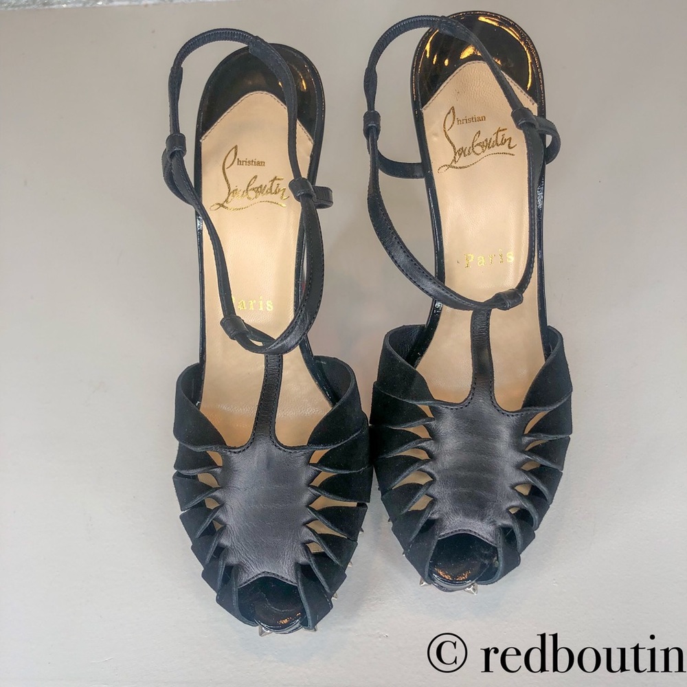 traded LOUBOUTIN Zigounette Spiked Sandals - Picture 6 of 8